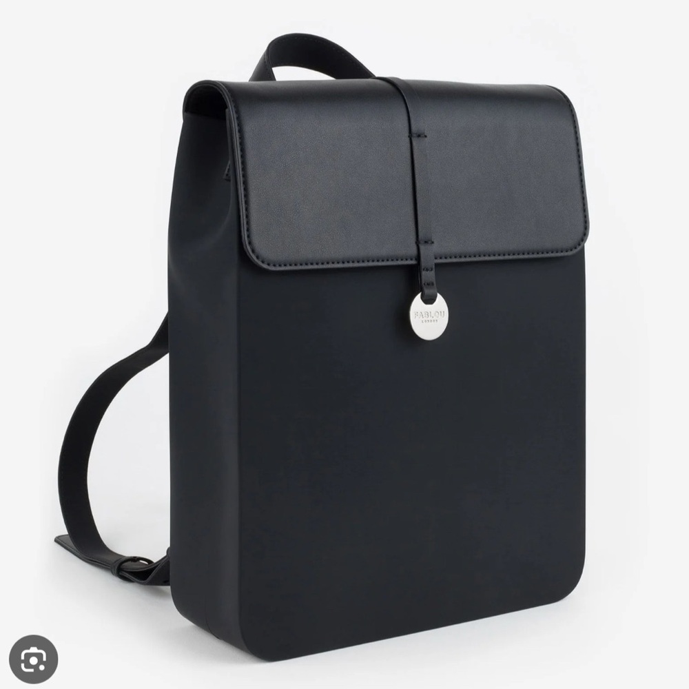 Black Silicone Backpack by Fablou